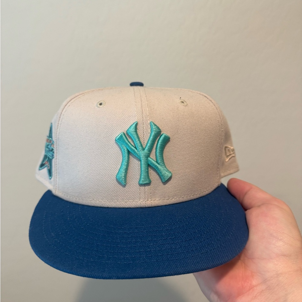 Yankees Blue Cream hat with 1960 All Star Game patch